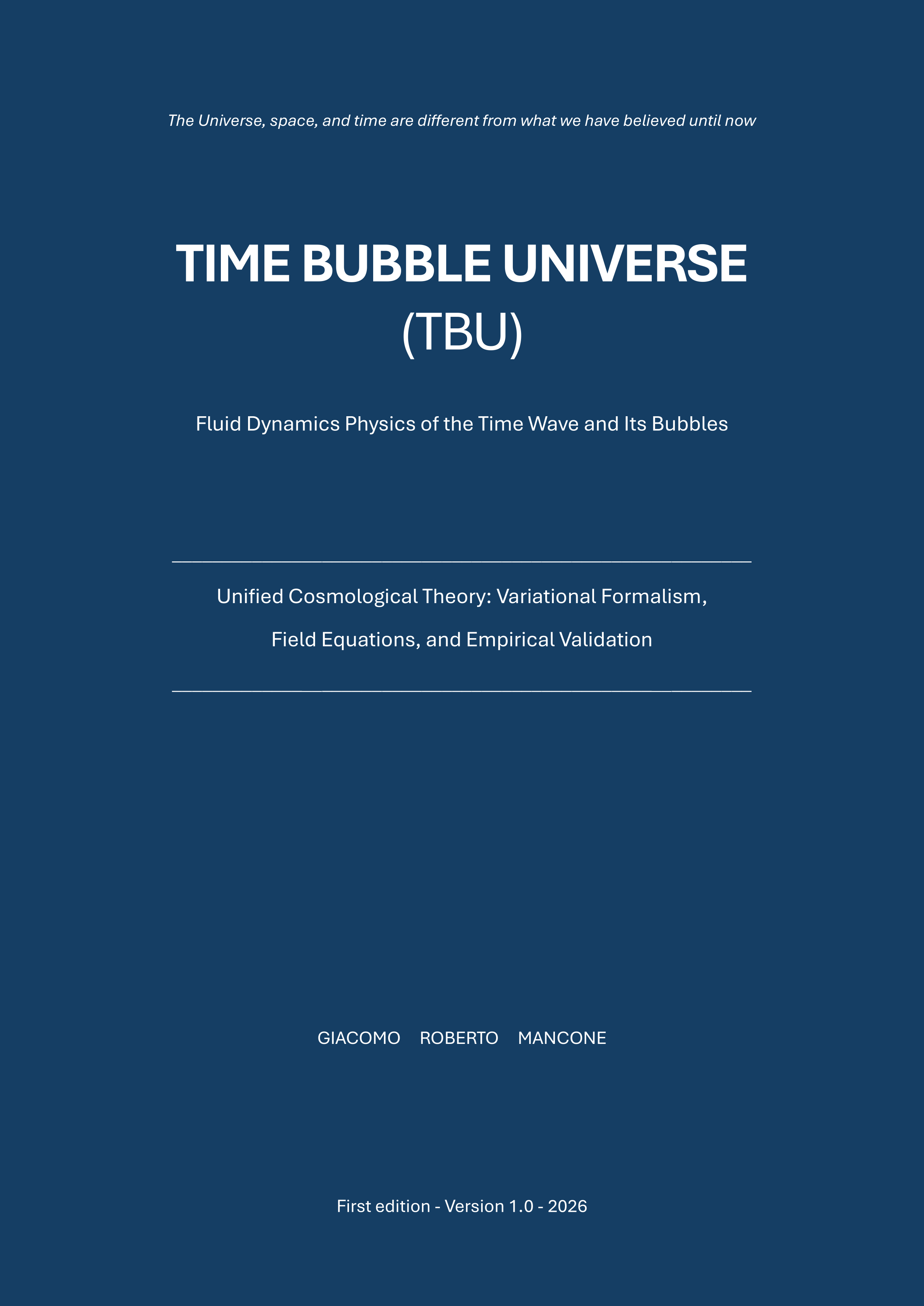 Time Bubble Universe - English Edition